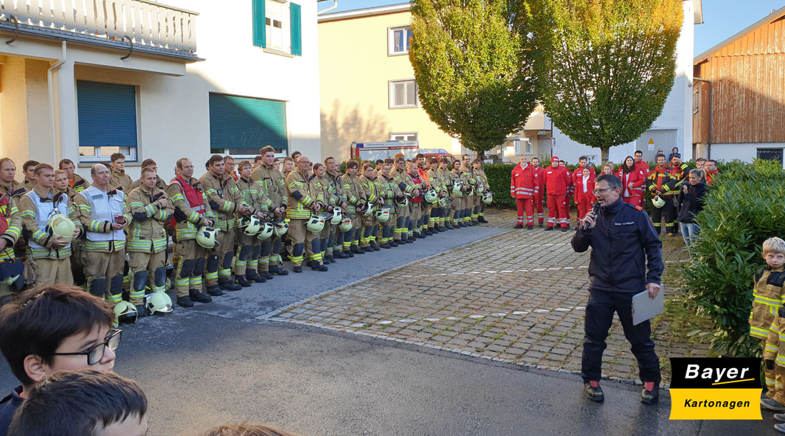 Feuerwehrübung 2021 - Bayer Kartonagen